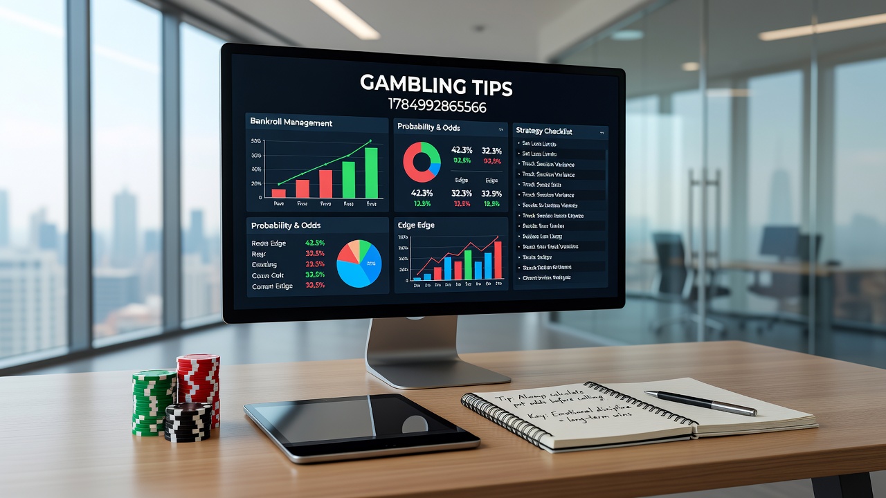 Detailed breakdown of gambling strategies with probability charts and session tracking examples