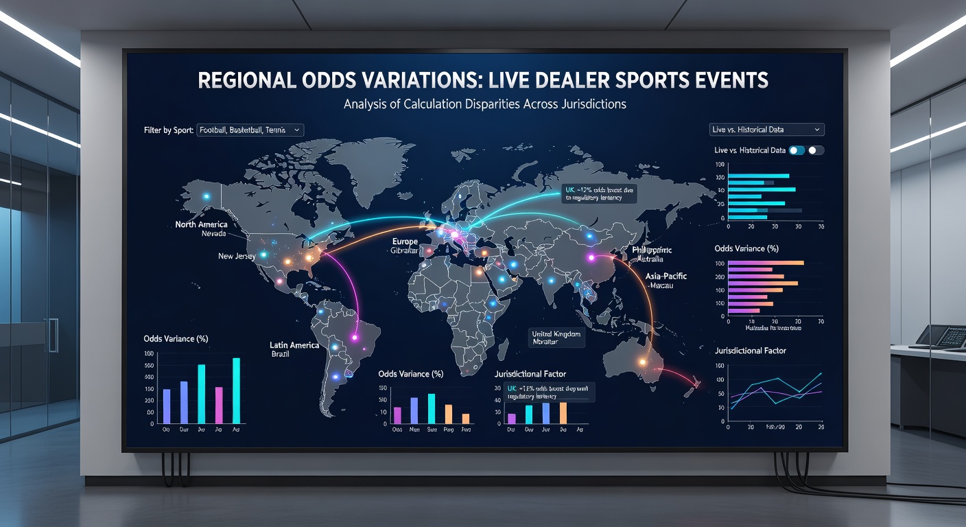 Infographic comparing odds margin percentages for live sports events in different regulatory regions