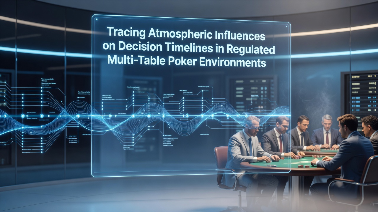 Atmospheric conditions and poker decision environments in regulated multi-table settings